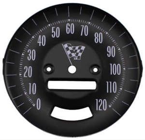 65 gto lemans speedometer face, for cars with rally gauges