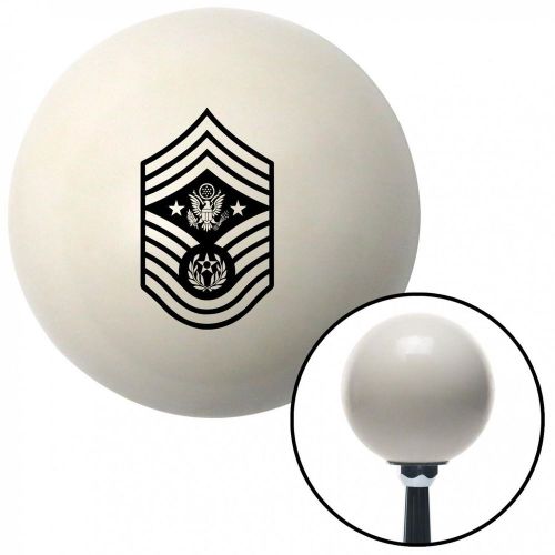 Black chief master sergeant of the air force ivory shift knob 16mm x 1.5 insert