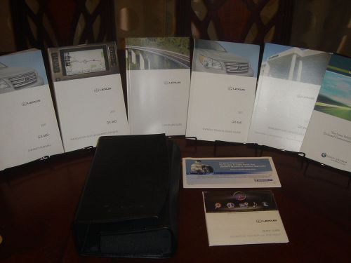2011 lexus gx460 with navigation owner's manuals set