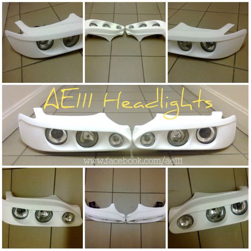 Used and rebuilt headlights new type for fl levin/trueno ae111 rhd/lhd