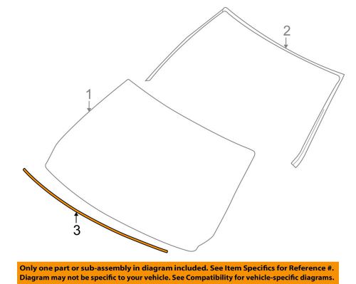 Bmw oem 08-13 128i windshield-support frame 51317133291