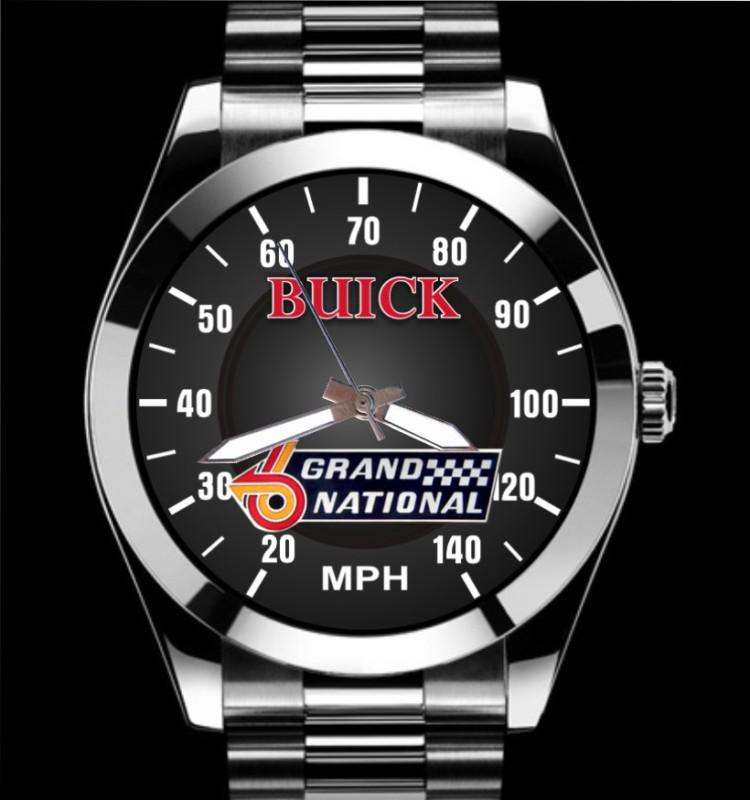 Buick grand national speedometer mph gauge chrome stainless watch  