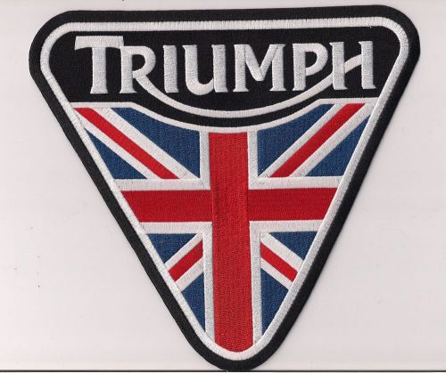 Triumph motorcycles triangular extra large flag patch