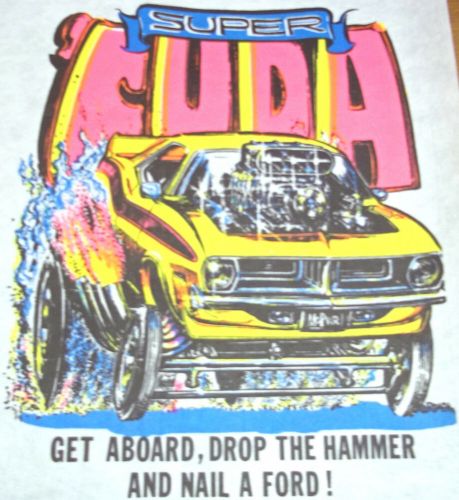 1970 plymouth cuda  t-shirt  vintage  70's classic nos xxl or xxxl    0043