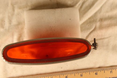 Red teardrop shape wing tip navigation light cover (glass) (b29)