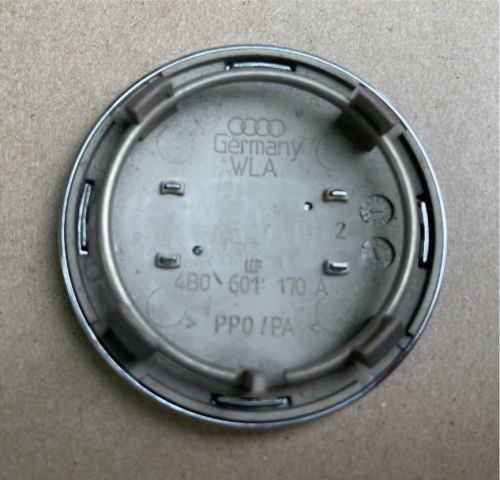 Audi 69mm Grey Chrome Wheel Center Cap Individual #4B0601170A, US $4.99, image 2