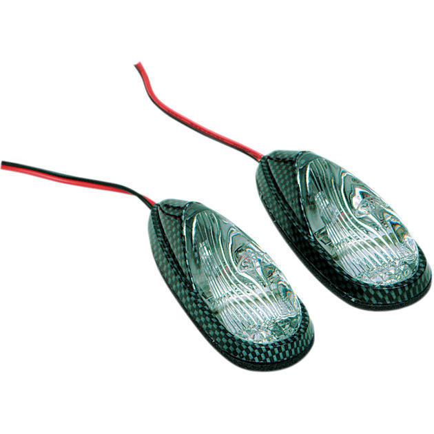 K&s mini flush mount marker light set with bolt carbon white