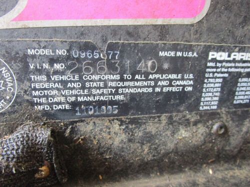 96 Polaris XCR 600 SP Snowmobile Hood Screens, US $59.99, image 3