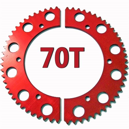 70T Tooth #35 Chain Split Sprocket Racing Go-Kart Fun Cart Barstool Gear RLV, US $19.73, image 4