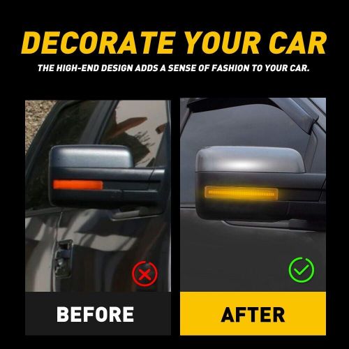 For 2009-14 Ford F-150 Raptor SVT Amber Side Mirror Sequential Signal Light 2x N, US $19.99, image 2