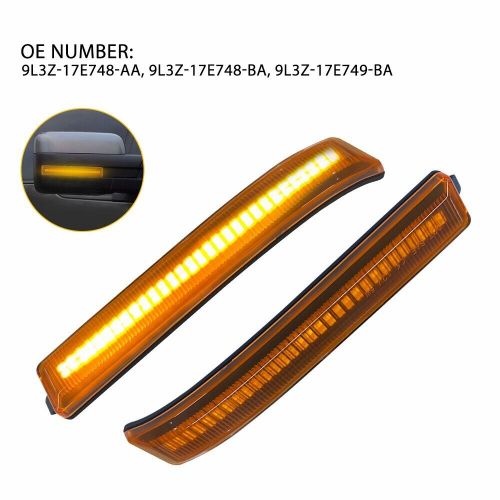 For 2009-14 Ford F-150 Raptor SVT Amber Side Mirror Sequential Signal Light 2x N, US $19.99, image 8