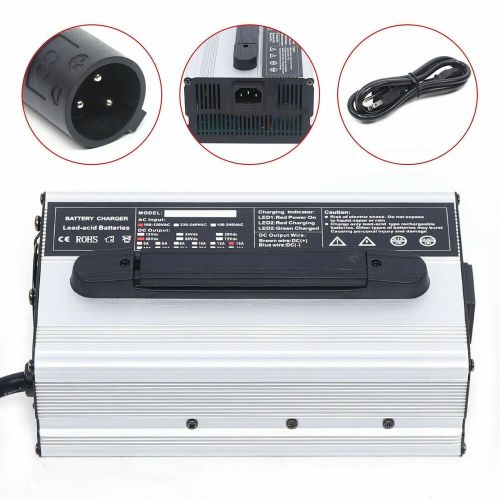 Fit For Club Car 15 AMP 48V Golf Cart 48 Volt Round 3 Pin Plug Battery Charger, US $79.00, image 3