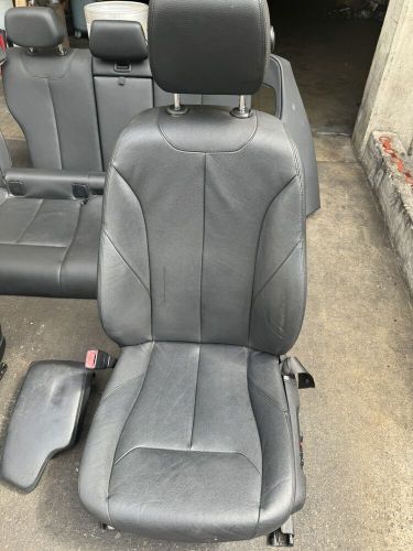 12-18 bmw 320i 328i f30 front rear seats heated set black oem ✅