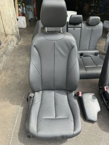 12-18 BMW 320i 328i F30 FRONT REAR SEATS HEATED SET BLACK OEM ✅, US $600.00, image 11