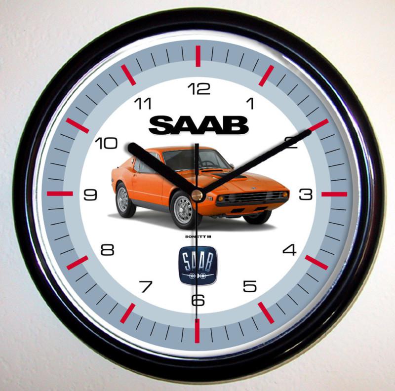 Saab sonett iii wall clock 1970s choice of six colors