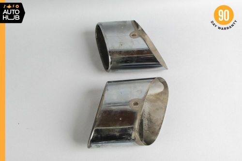 03-08 mercedes r230 sl500 sl550 sl600 exhaust mufflers muffler tips chrome oem