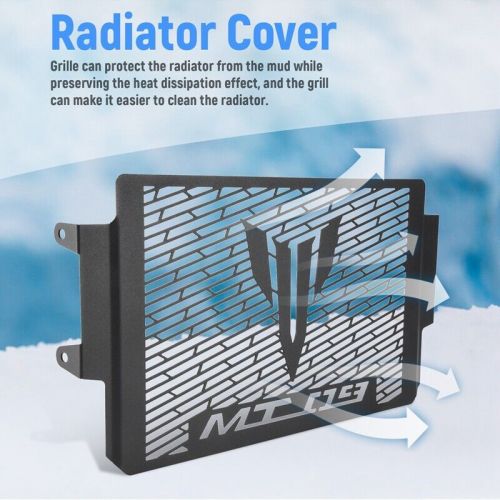 Radiator Guard Engine Radiator Grill Cover Protector For Mt09 2021 2022 Black Y3K6-, US $, image 2