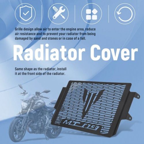 Radiator Guard Engine Radiator Grill Cover Protector For Mt09 2021 2022 Black Y3K6-, US $, image 4