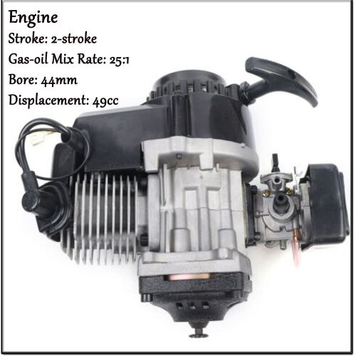 47/49/50cc 2 Stroke Racing Engine Motor For Bike Mini Pocket Quad Dirt Bike ATV, US $54.49, image 13