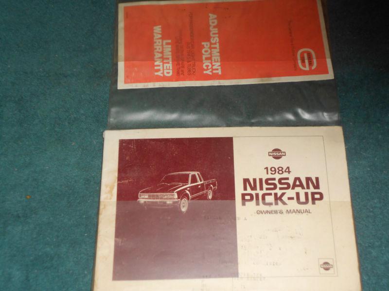 Buy 1984 NISSAN PICKUP OWNER'S MANUAL SET / GOOD ORIGINAL PICKUP GUIDE