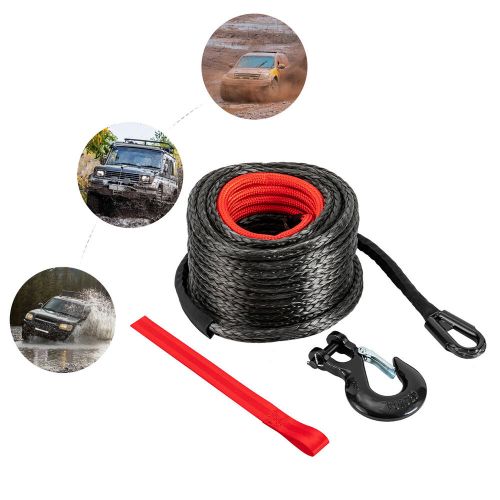 3/8x100" Synthetic Winch Rope w/Hook for 4WD Off-Road Vehicle Truck ATV UTV SUV, US $67.62, image 6