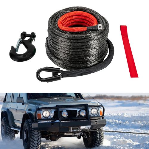 3/8x100" Synthetic Winch Rope w/Hook for 4WD Off-Road Vehicle Truck ATV UTV SUV, US $67.62, image 8