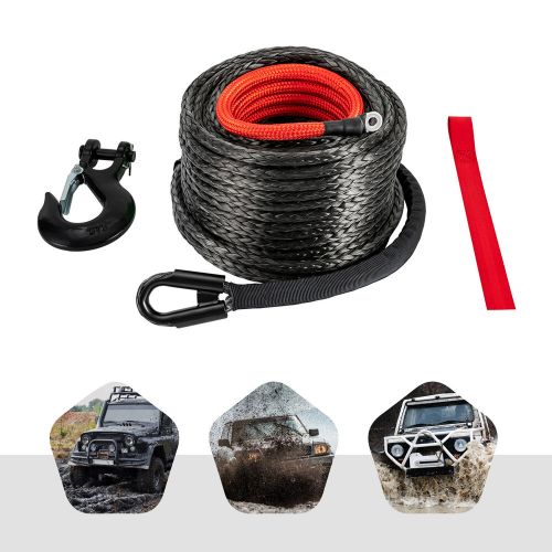 3/8x100" Synthetic Winch Rope w/Hook for 4WD Off-Road Vehicle Truck ATV UTV SUV, US $67.62, image 10