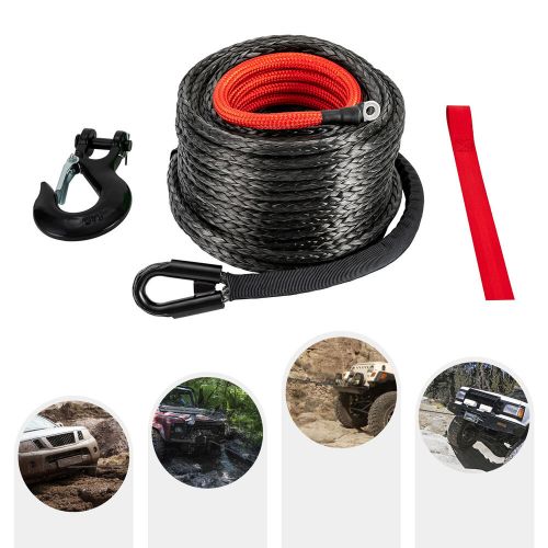 3/8x100" Synthetic Winch Rope w/Hook for 4WD Off-Road Vehicle Truck ATV UTV SUV, US $67.62, image 11