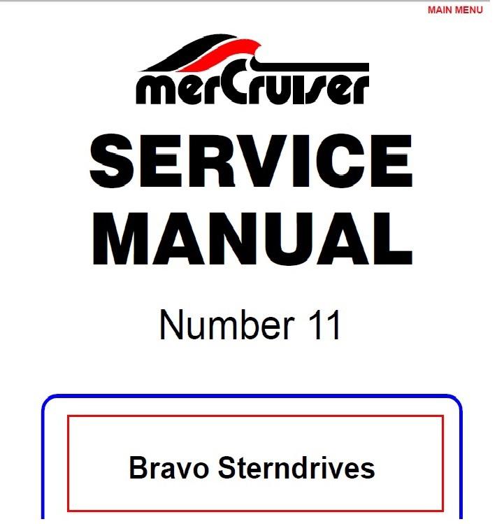 Mercury bravo outdrives 1988-1998 service repair manual