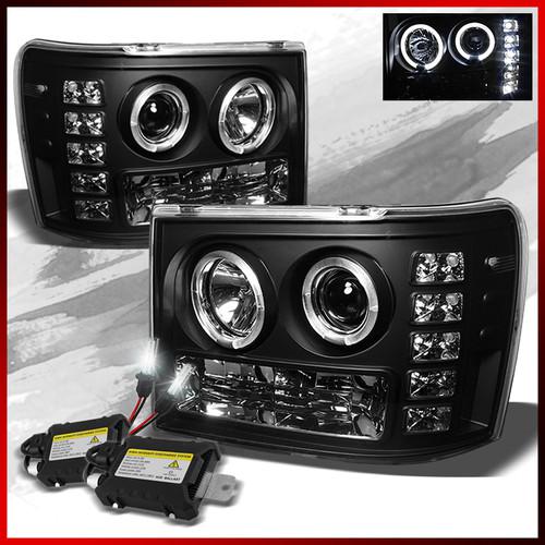 Buy 6K SLIM BALLAST XENON HID+0713 GMC SIERRA HALO LED PROJECTOR