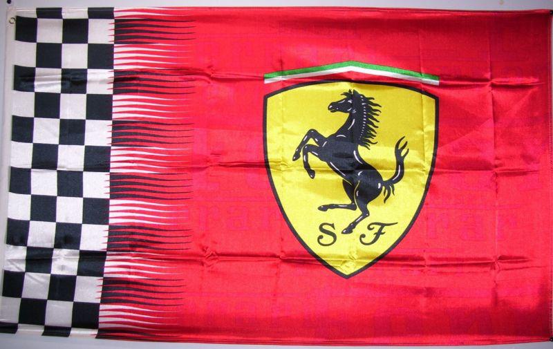 Ferrari shield flag 3' x 5' scudetto banner bjcx *