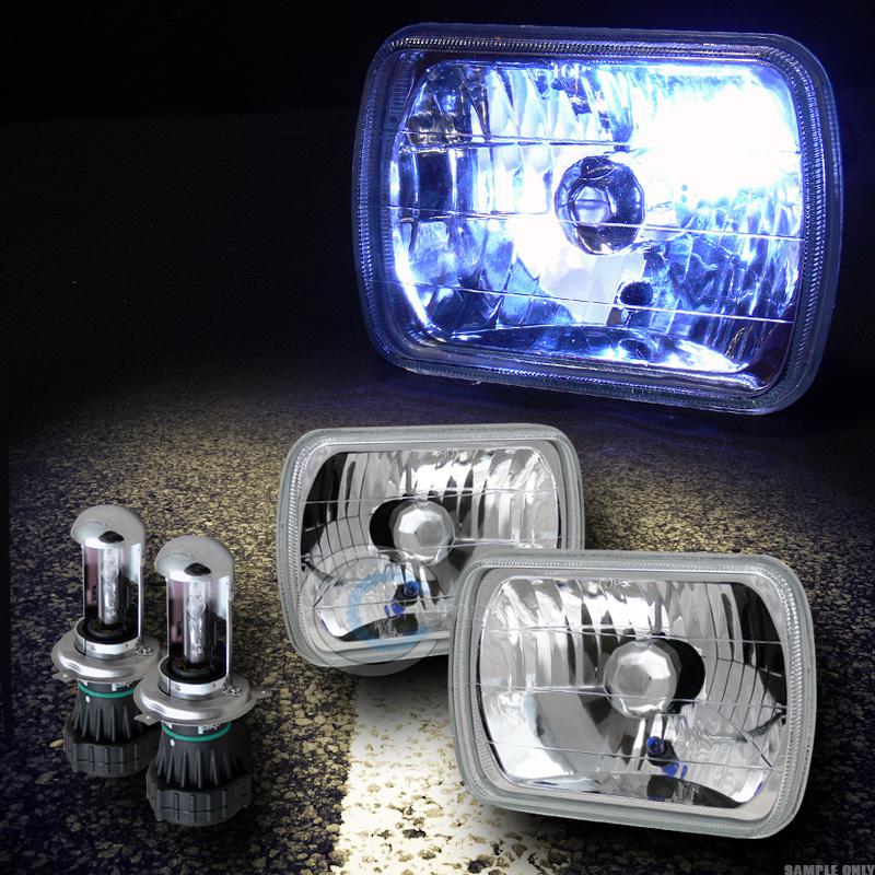 Buy 8000K HID BIXENON+7X6 CHROME HALOGEN HEADLIGHTS H4 ACURA HONDA NISSAN TOYOTA in Walnut