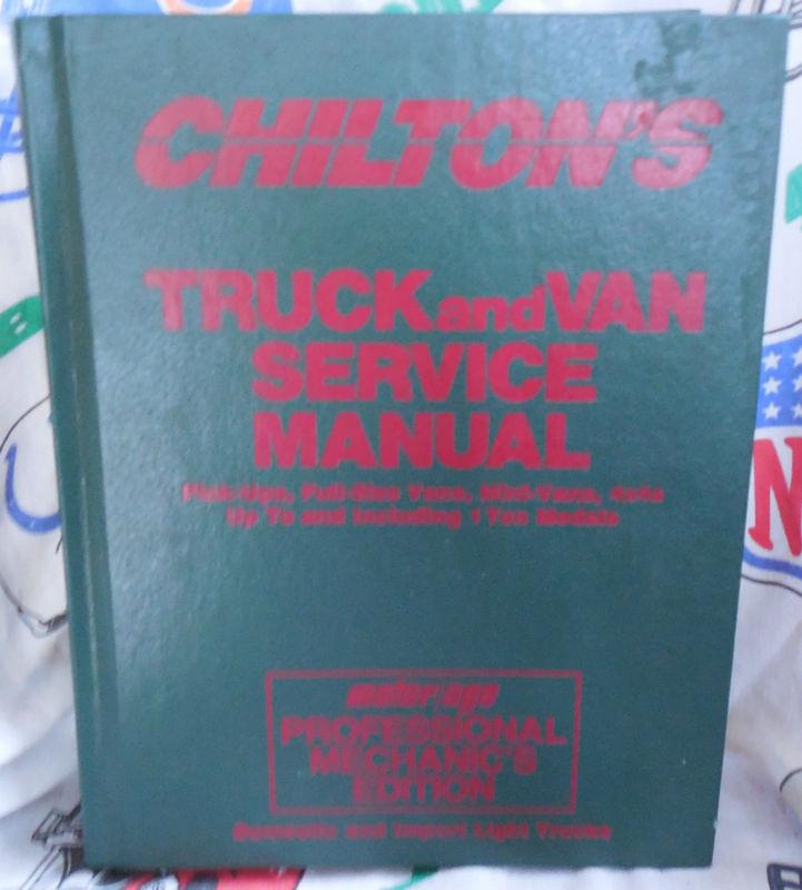 Chilton,truck,van,service,domestic,manual,book,engine,