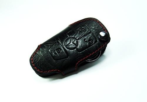Leather remote smart key chain fob holder case w211 w212 c207 amg w219 r171 r230