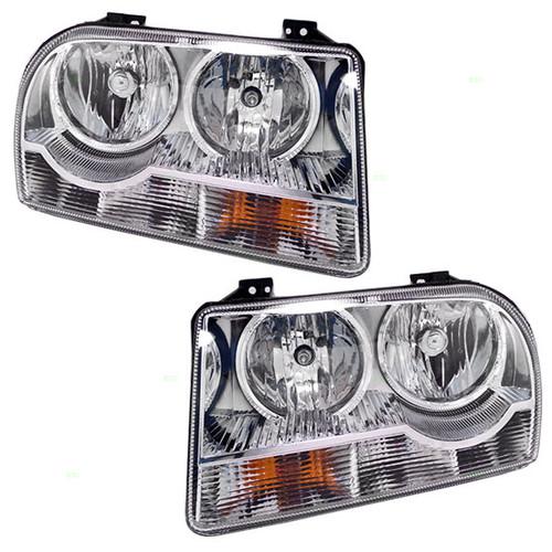 Buy New Pair Set Headlight Headlamp Lens Housing Assembly DOT 0508