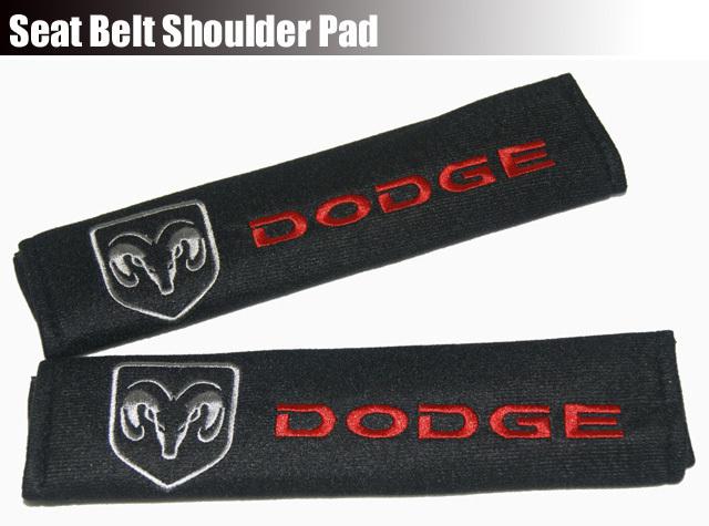 Pair of seat belt shoulder pad cushion covers for dodge dakota grand caravan ram