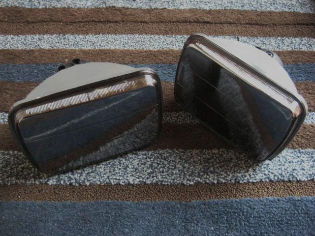 Toyota jeep 200mm city black mirror rectangle lights 85 86 87 88 89 halogen halo