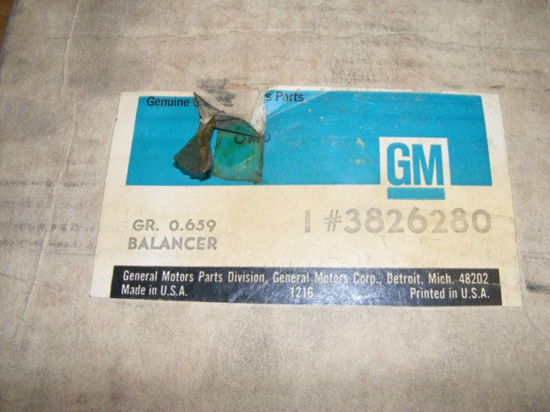 1962 63 64 65 66 67 68 69 CHEVY CRANKSHAFT BALANCER NOS 3826280 NOVA CAMARO 6CYL, US $49.99, image 2