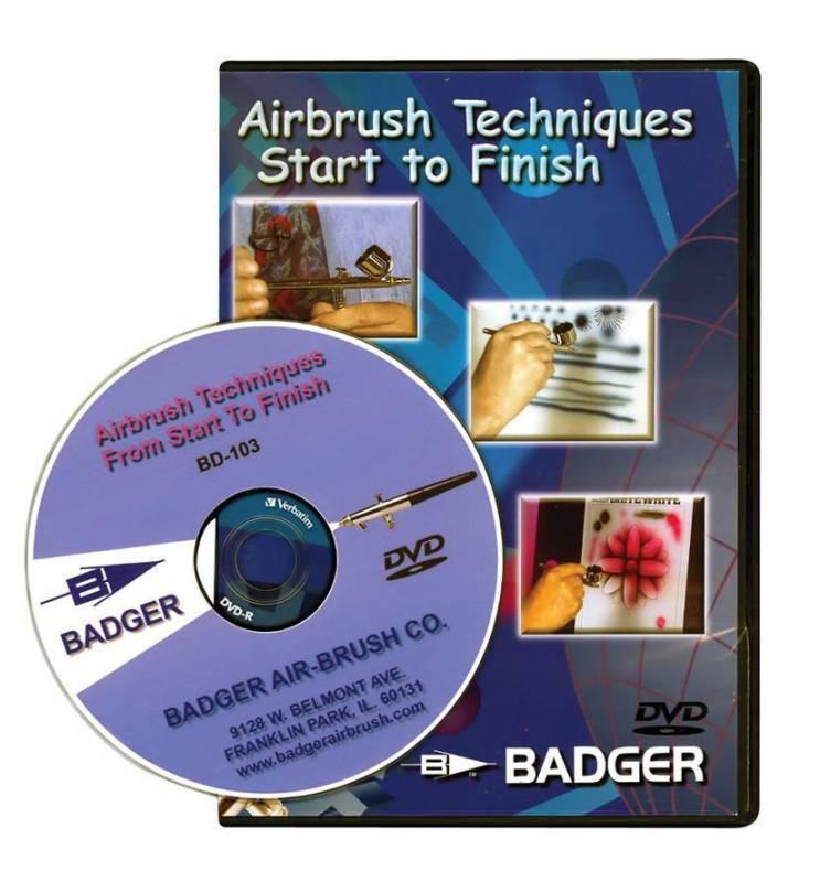 Badger airbrush techniques start to finish dvd