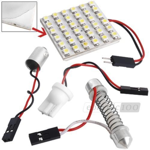 Buy Light Panel 36 SMD LED+T10+BA9S+Festoon Bulb Adapter in Hong Kong