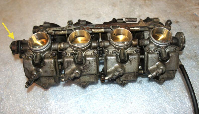 06 07 08 ninja zx600 j throttle body fuel gas carburetors need cleaning no senso