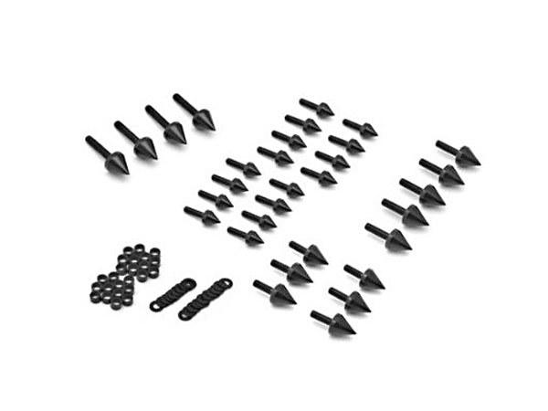 Motorcycle spike fairing bolts black kit for 2003 suzuki gsxr 750 gsx-r750