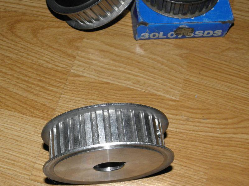 Buy 1 new 32 tooth cog belt pulley 1" bore, 1" width, Stainless Steel