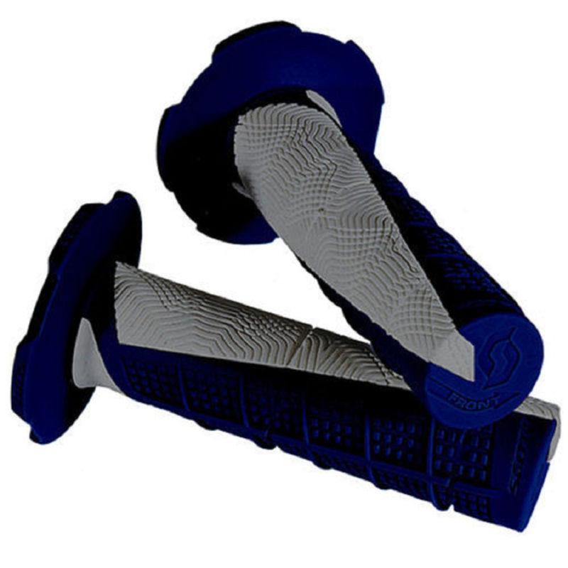 Scott deuce gray blue handlebar grips fits kawasaki dirt bikes motorcycles