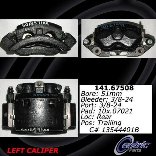 Centric 141.67508 rear brake caliper-premium semi-loaded caliper