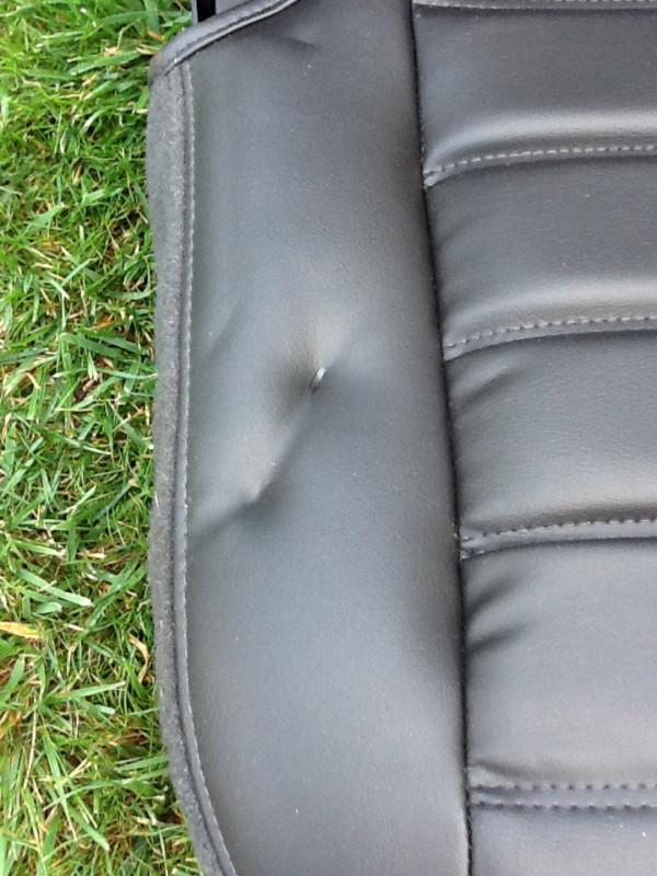 02-07 HUMMER H2 THIRD 3RD ROW SEAT BLACK LEATHER EBONY, NICE!!, US $495.00, image 4