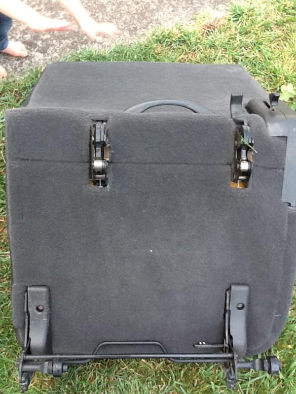 02-07 HUMMER H2 THIRD 3RD ROW SEAT BLACK LEATHER EBONY, NICE!!, US $495.00, image 5