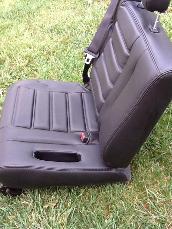 02-07 HUMMER H2 THIRD 3RD ROW SEAT BLACK LEATHER EBONY, NICE!!, US $495.00, image 7