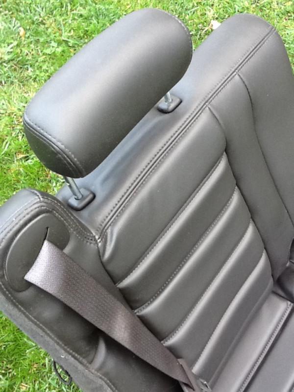 02-07 HUMMER H2 THIRD 3RD ROW SEAT BLACK LEATHER EBONY, NICE!!, US $495.00, image 9