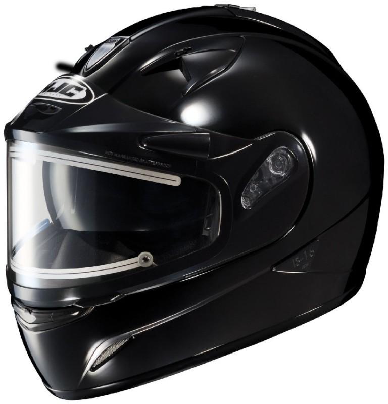 Hjc is-16 black 2xl electric snowmobile full snow sled helmet xxl